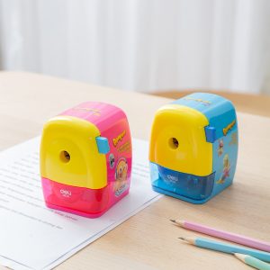 deli E0629 Rotary Pencil Sharpener, 95×75×65mm, Assorted Colors