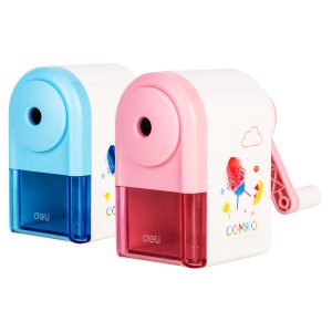 deli E0641S Rotary Pencil Sharpener, For graphite pencil φ8mm, Assorted Colors