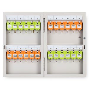 deli 9321 Key Cabinet, 322*207*50mm; 24-bit keyhole, Grey