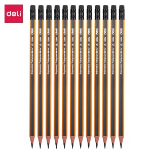 deli E37014 Graphite Pencil, HB, Grey