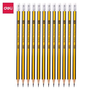 deli E38030 Graphite Pencil, HB, Assorted Colors