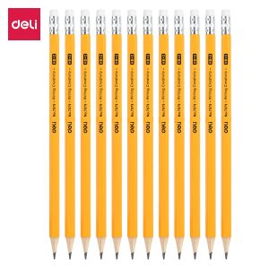 deli E7079 Graphite Pencil, HB, Assorted Colors