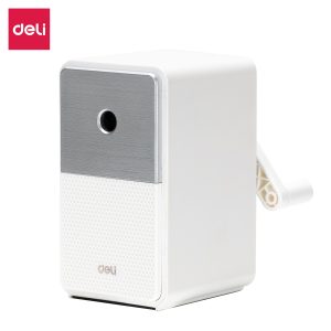 deli E71160 Rotary Sharpener, For graphite pencil φ6.9-8mm, White