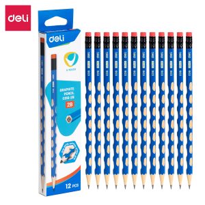 deli EC016-2B Graphite Pencil, 2B ，12pcs, Blue