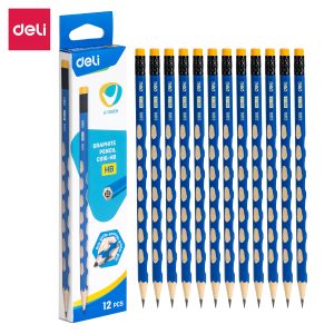 deli EC016-HB Graphite Pencil, HB ，12pcs, Blue