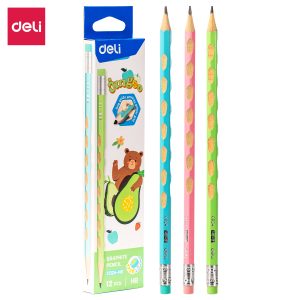 deli EC024-HB Graphite Pencil, HB φ2.2mm Pre-Sharpened, Assorted Colors