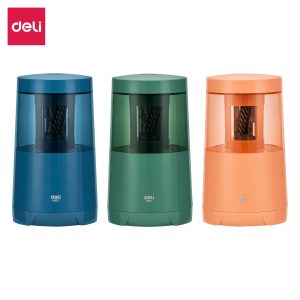 deli EH507 Electric pencil sharpener, φ6.9mm-8mm, Red, Blue, Green