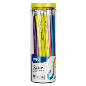 deli EU50806 Graphite Pencil, HB, Assorted Colors