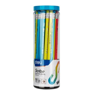 deli EU51006 Graphite Pencil, 2B, Assorted Colors