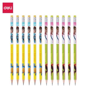 deli EU52900 Graphite Pencil, 2B, Assorted Colors