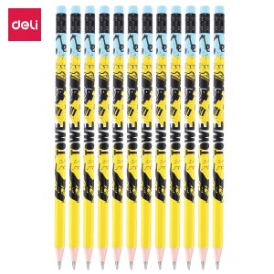 deli EU53200 Graphite Pencil, 2B, Assorted Colors