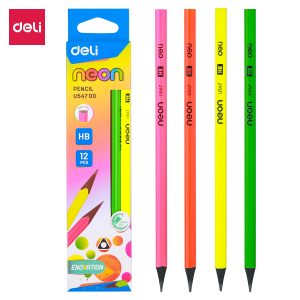 deli EU54700 Pencil, HB, Assorted Colors