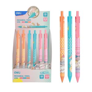 deli EU705 Mechanical Pencil, 0.5mm, Assorted Colors