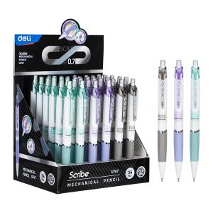 deli EU747 Mechanical Pencil, 0.7mm, Assorted Colors