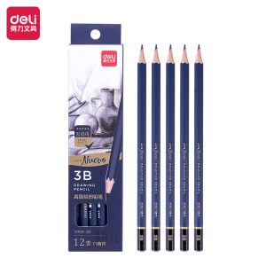 deli S999-3B Sketching Pencil, 3B, Blue