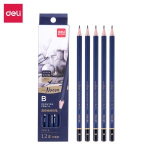deli S999-B Sketching Pencil, B, Blue
