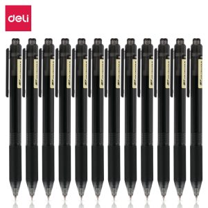 deli A109 School Gel Pen, Spring Bullet tip: 0.5mm, Black