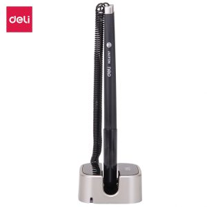 deli E6797 Desk Pen Stand, Bullet tip：0.7mm, Black