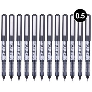 deli EQ20020 Roller Pen, Bullet tip:0.5mm, Black