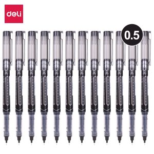 deli EQ20220 Roller Pen, Bullet tip：0.5mm, Black