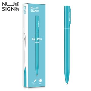 deli NS552 Nusign Gel Pen, Bullet tip: 0.5mm, Light Blue