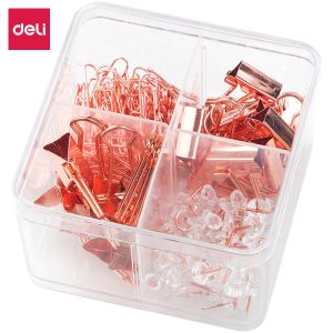 deli 78551 Desk Accessories Set, Golden