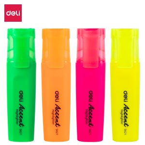 deli ES622 Highlighter, Chisel tip:1-5mm, Assorted Colors