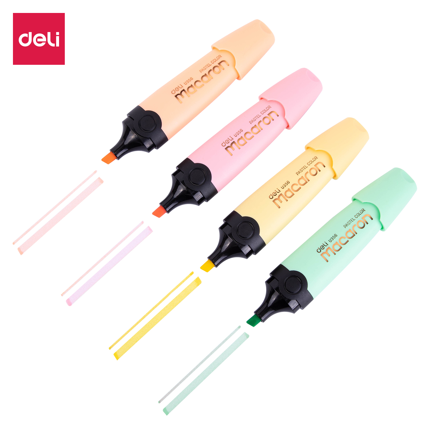 deli EU356-OR Highlighter, Chisel tip:1-5mm, Orange