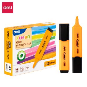 deli EU366-OR Highlighter, Chisel tip: 1~5mm, Orange