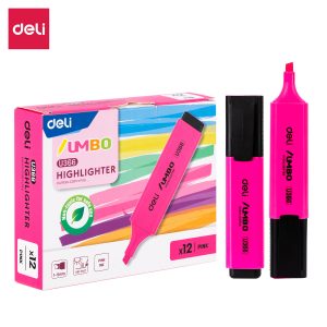 deli EU366-PK Highlighter, Chisel tip: 1~5mm, Pink