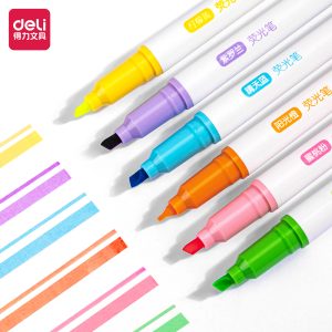 deli S747 Highlighter, Assorted Colors