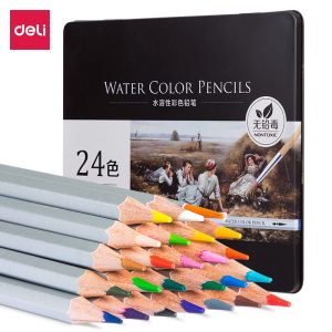 deli 6521 Colored Pencil, 24 color, Assorted Colors