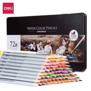 deli 6524 Colored Pencil, 72 color, Assorted Colors