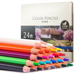 deli 6565 Colored Pencil, 24 color, Assorted Colors