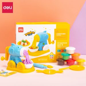 deli 67801 Play dough set, Assorted Colors