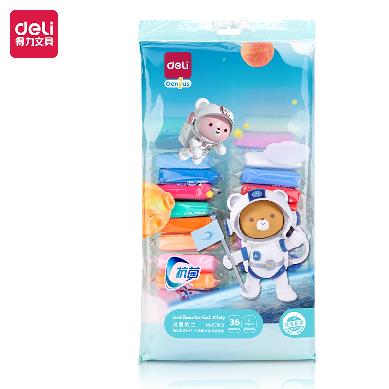 deli 67860 School Clay, 36 colors, Assorted Colors