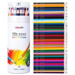 deli 68125 Colored Pencil, 48 color, Assorted Colors