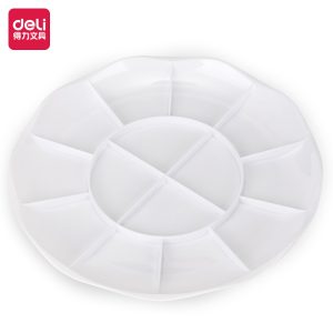 deli 68306 Palette, 14 grids, φ190mm, White