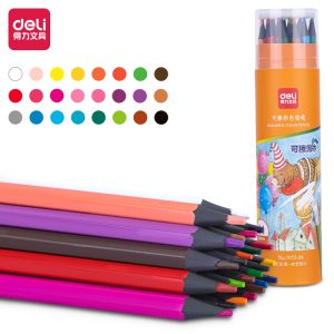 deli 7073-24 Colored Pencil, 24 colors