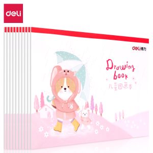 deli 73381 Painting Book, 260*182mm, 20 sheets, Red