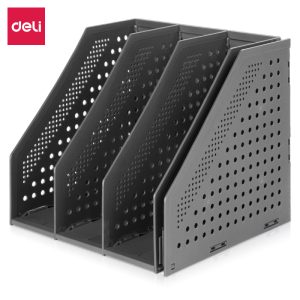 deli 78996 Magazine Container, 288*60*300mm, Dark Grey