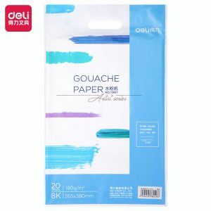 deli 73617 Sketch Book, 180g-8k-(20sheets/bag), White