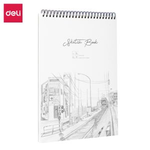 deli 73627 Sketch Book, A4, Assorted Colors