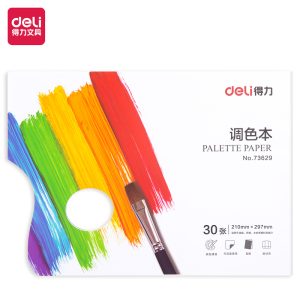 deli 73629 Palette paper, 30 sheets, 297*210mm, Assorted Colors