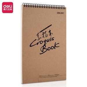 deli 73634 Sketch Book, A4, Assorted Colors