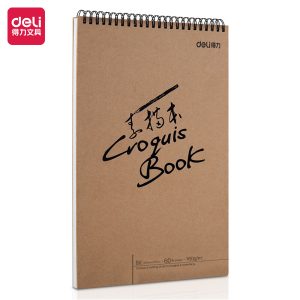 deli 73635 Sketch Book, 8K, Assorted Colors