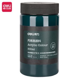 deli 73875 Acrylic Colors, 300ml, Dark Green
