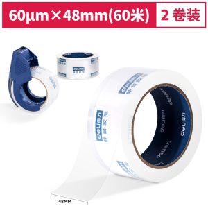 deli 30045 Packing Tape Set, 48mm*60m*60μm, Transparent
