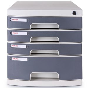 deli 8854 File Cabinet, 395x302x325mm, Light Grey