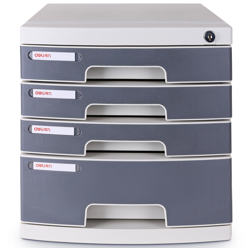 deli 8854 File Cabinet, 395x302x325mm, Light Grey